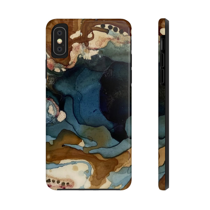 Blue & Brown Abstract Case Mate