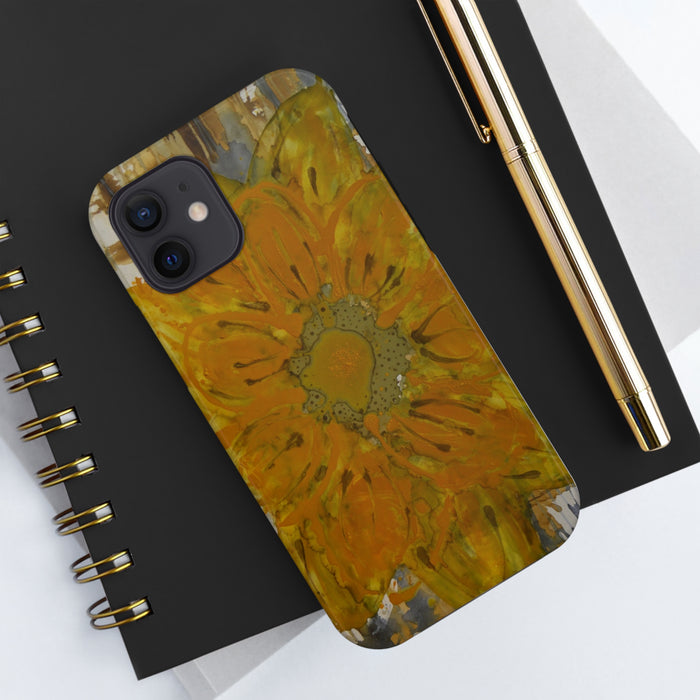 Abstract Sunflower Phone Cases