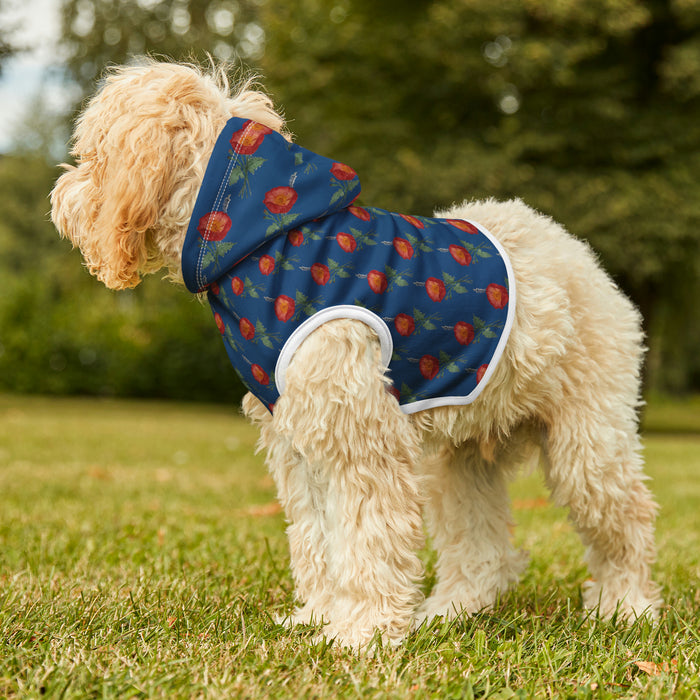 American Floral Pet Hoodie