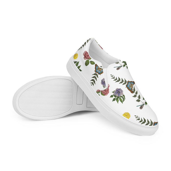 My Wedding Pattern Women’s slip-on canvas shoes