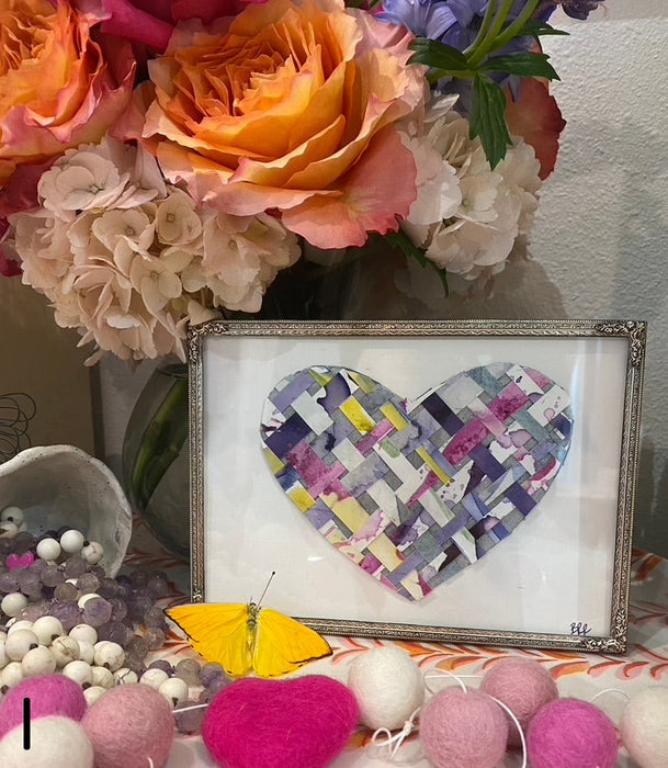 Woven Heart Painting